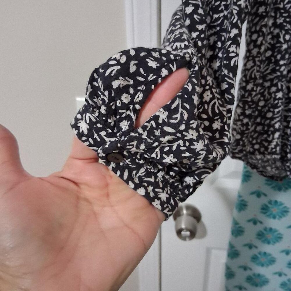 Universal Thread Button-Down Shirt, Black/White, … - image 3